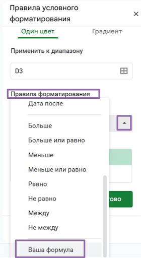 правила форматирования