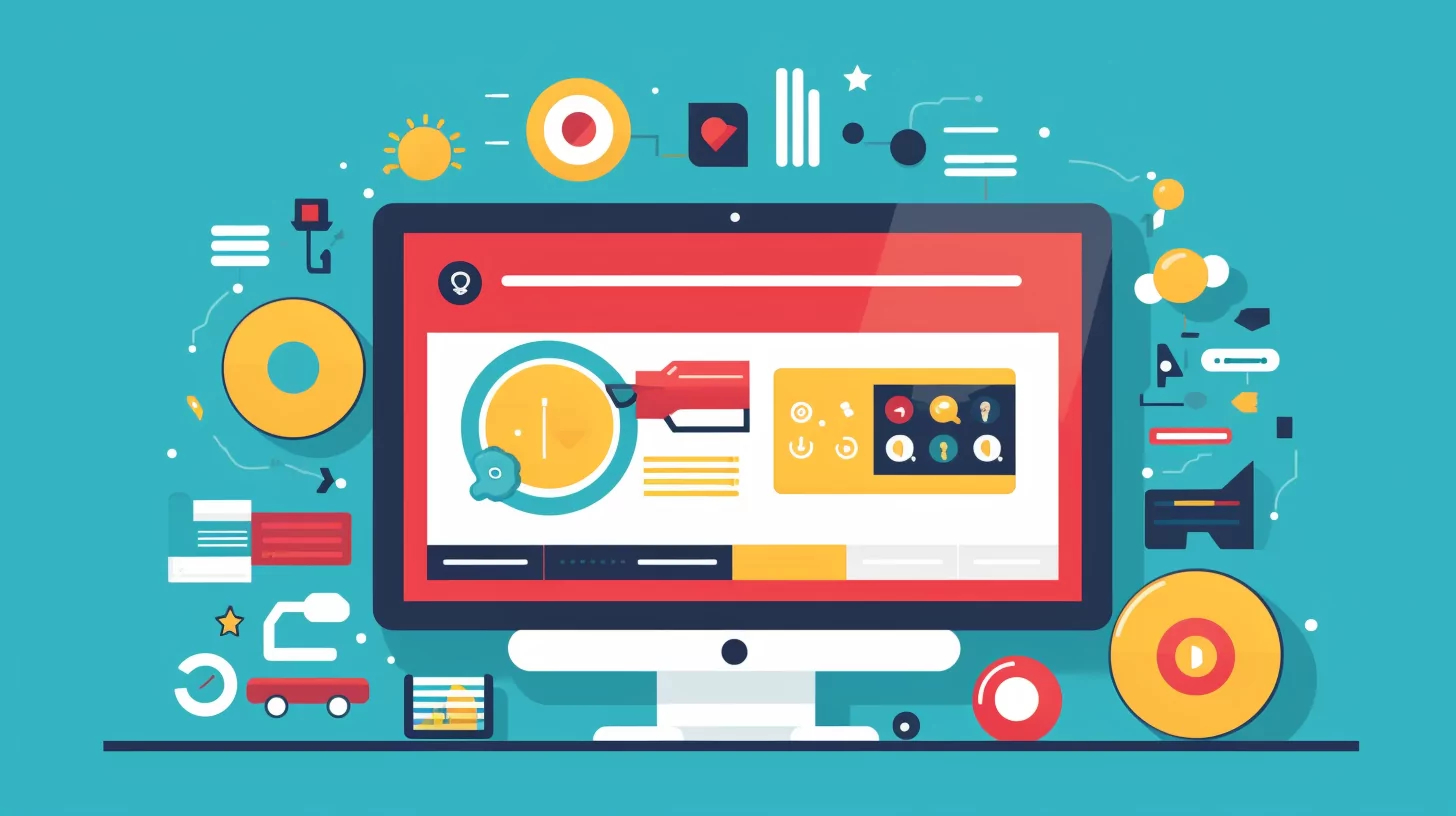 Webpage with animations and interactive elements.