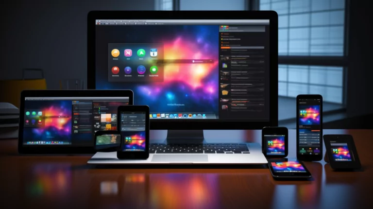 Different devices displaying the same application, demonstrating adaptivity in software testing.