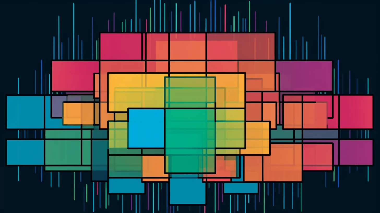 The arrangement of webpage elements using Flexbox.