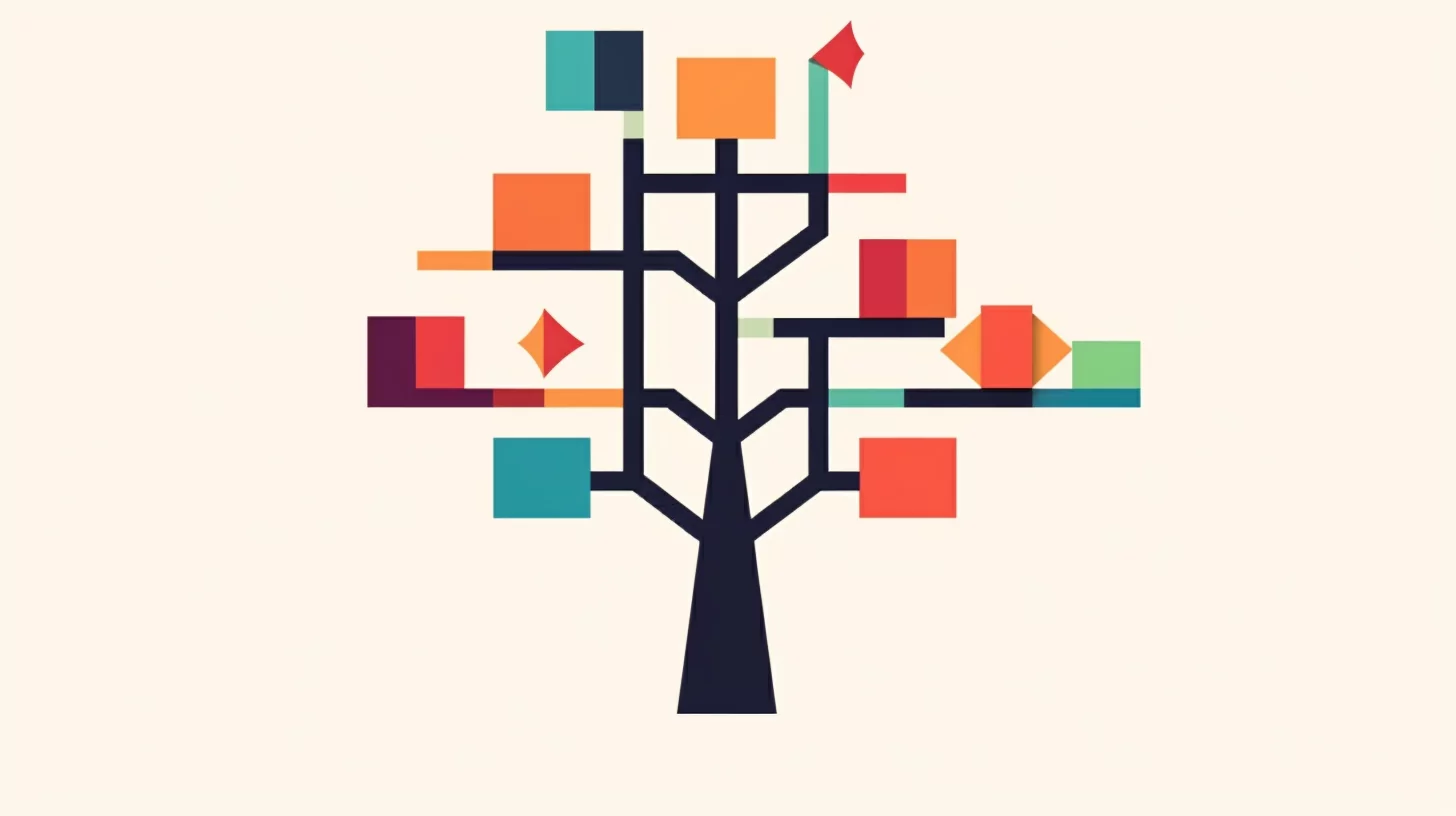 Visualization of searching for a parent element with a specific class from a child element in HTML.